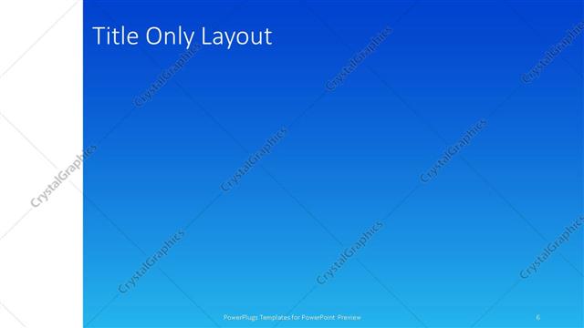 Title Only presentation slide layout