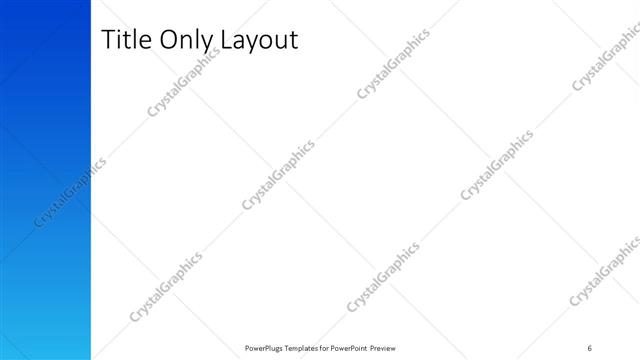 Title Only presentation slide layout