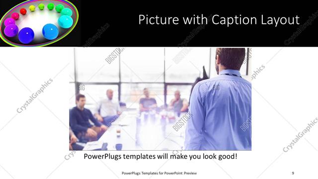 Picture with Caption presentation slide layout