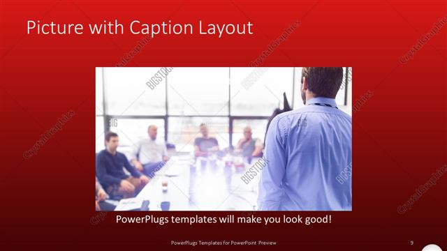 Picture with Caption presentation slide layout
