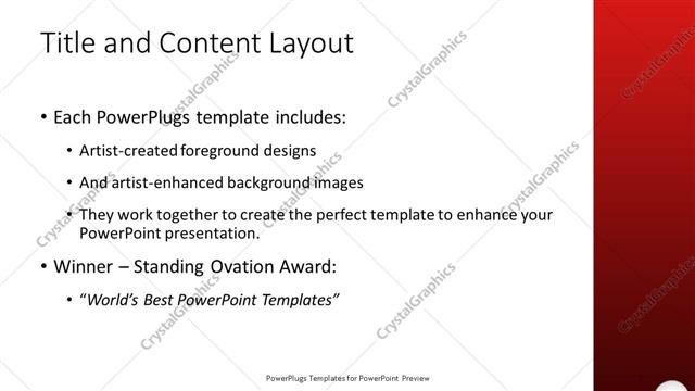 Title and Content presentation slide layout