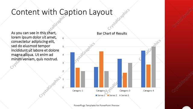 Content with Caption presentation slide layout