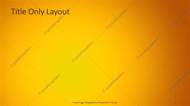 Title Only presentation slide layout