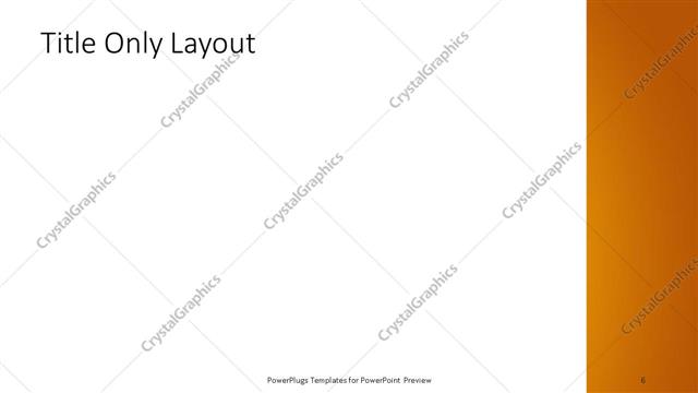 Title Only presentation slide layout