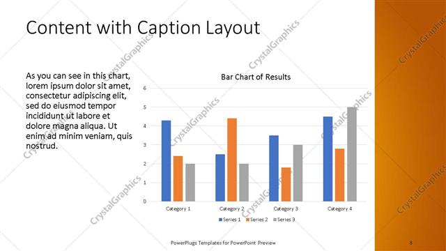 Content with Caption presentation slide layout