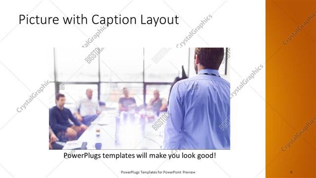 Picture with Caption presentation slide layout