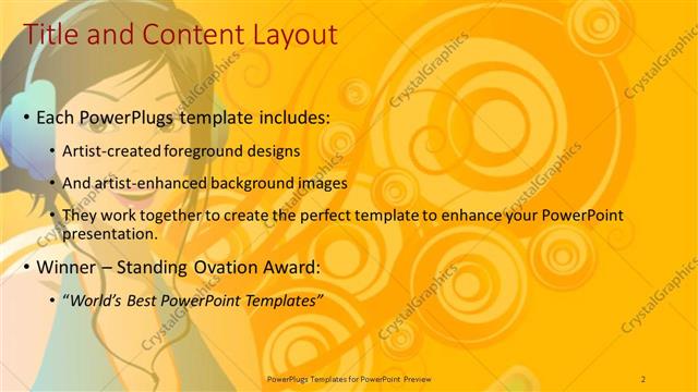 Title and Content presentation slide layout