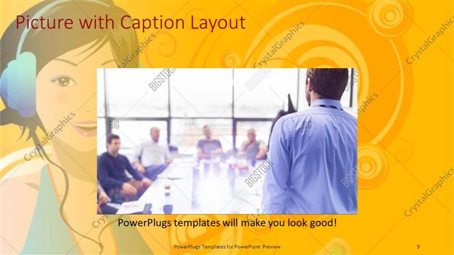 Picture with Caption presentation slide layout
