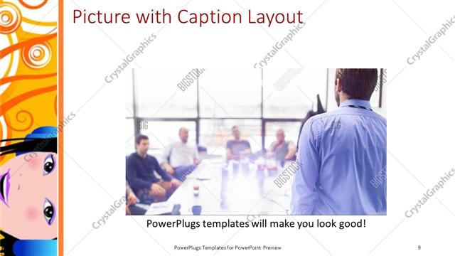 Picture with Caption presentation slide layout
