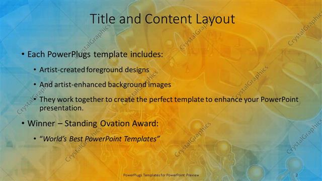 Title and Content presentation slide layout