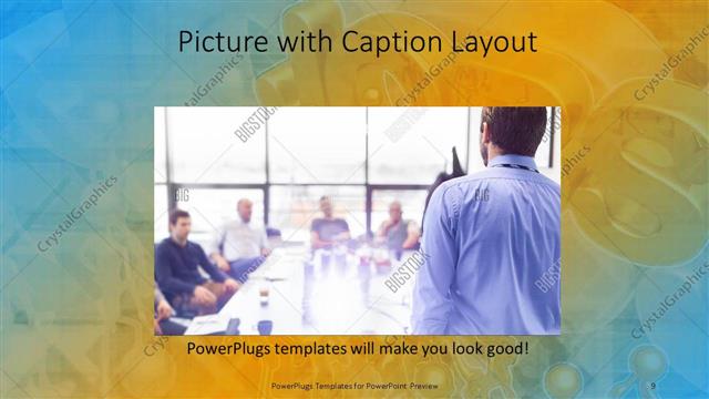 Picture with Caption presentation slide layout