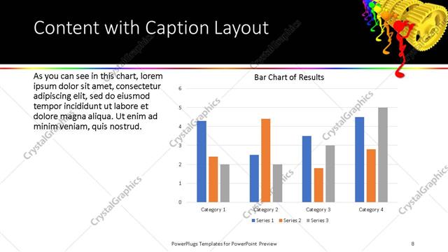 Content with Caption presentation slide layout