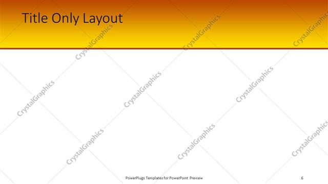 Title Only presentation slide layout