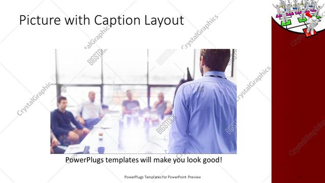 Picture with Caption presentation slide layout