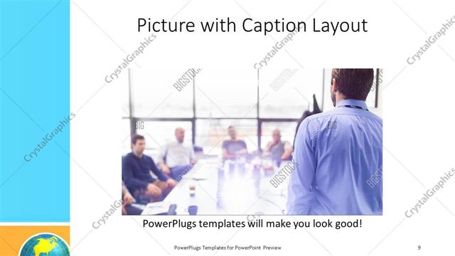 Picture with Caption presentation slide layout