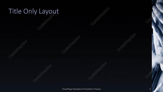 Title Only presentation slide layout