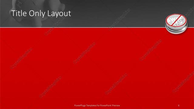 Title Only presentation slide layout