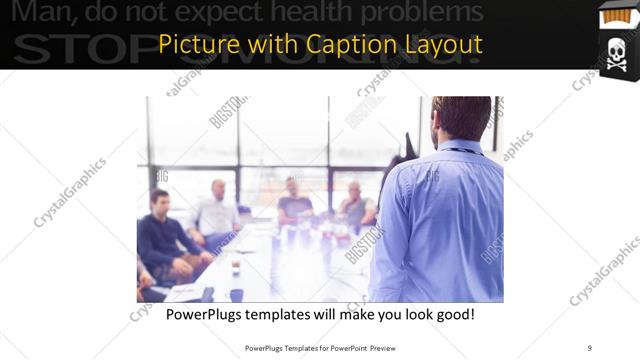 Picture with Caption presentation slide layout
