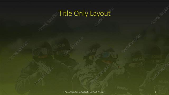 Title Only presentation slide layout