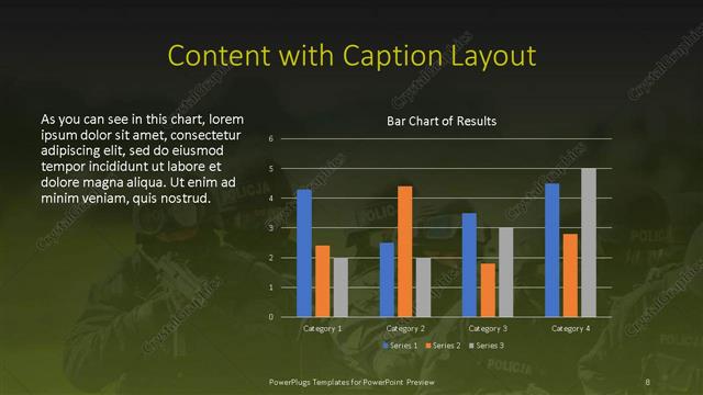 Content with Caption presentation slide layout