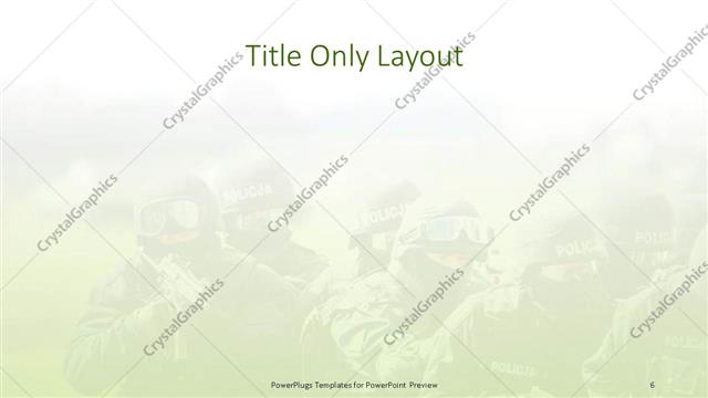 Title Only presentation slide layout