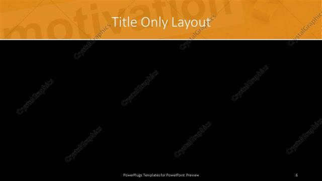 Title Only presentation slide layout