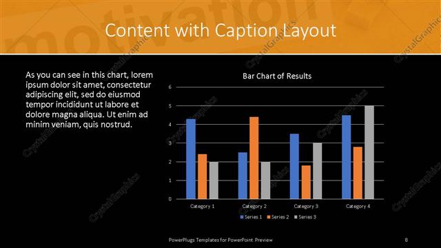 Content with Caption presentation slide layout