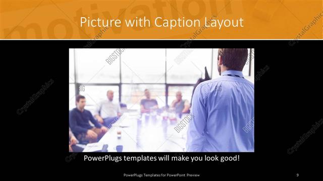 Picture with Caption presentation slide layout