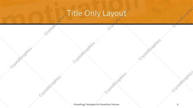 Title Only presentation slide layout