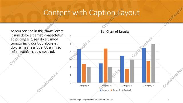 Content with Caption presentation slide layout