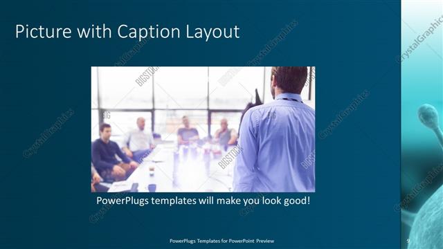 Picture with Caption presentation slide layout