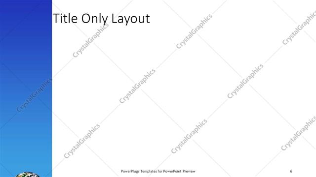 Title Only presentation slide layout