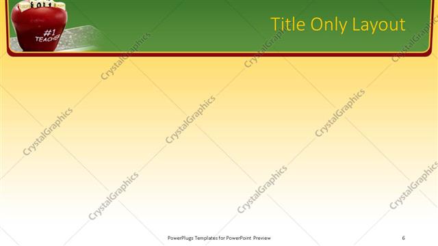 Title Only presentation slide layout