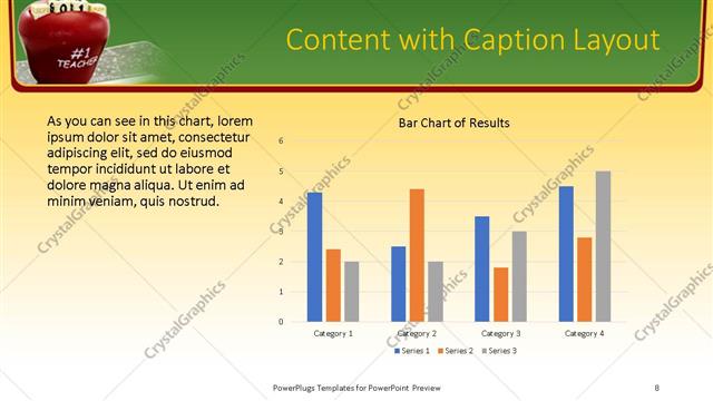 Content with Caption presentation slide layout
