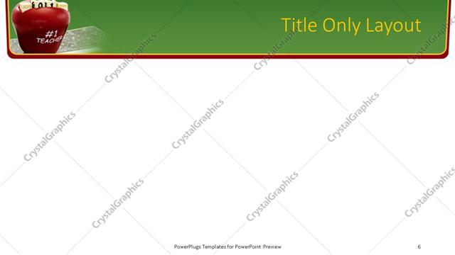 Title Only presentation slide layout