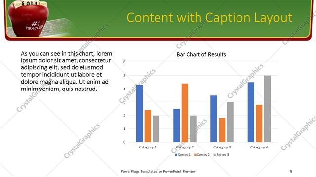 Content with Caption presentation slide layout