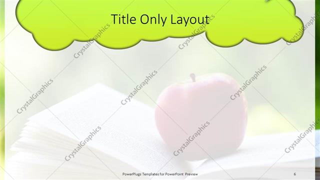 Title Only presentation slide layout
