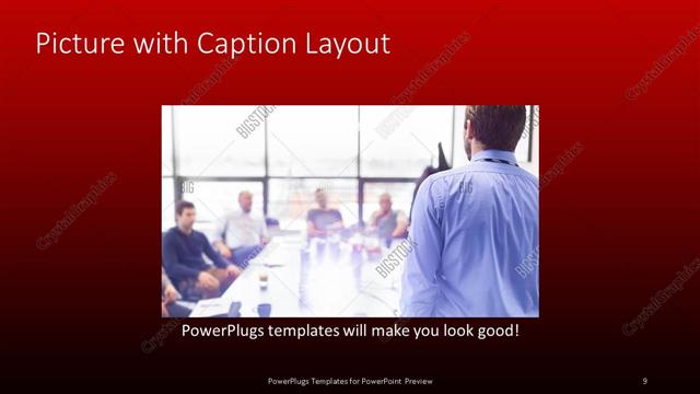 Picture with Caption presentation slide layout