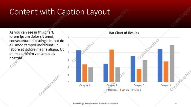 Content with Caption presentation slide layout