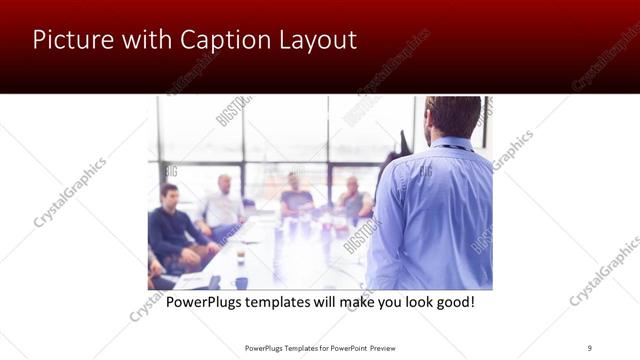 Picture with Caption presentation slide layout