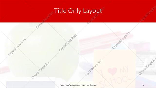 Title Only presentation slide layout