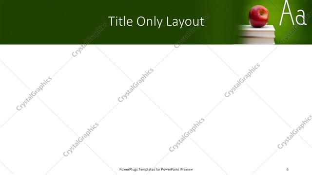 Title Only presentation slide layout