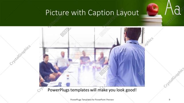 Picture with Caption presentation slide layout