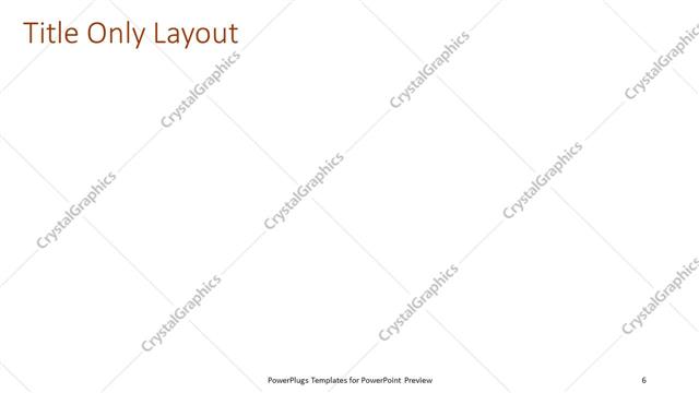 Title Only presentation slide layout