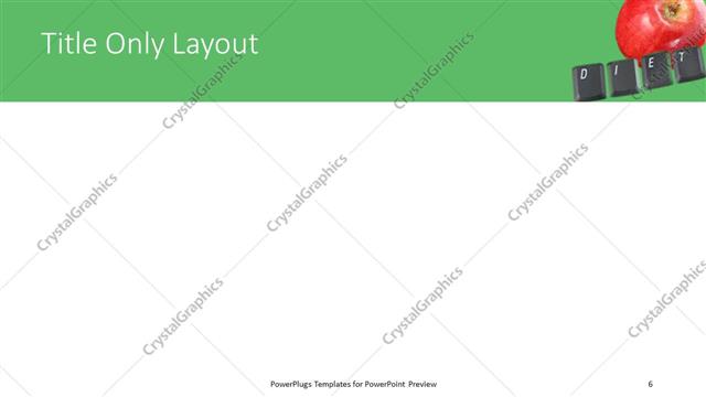 Title Only presentation slide layout