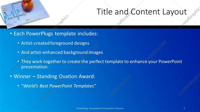 Title and Content presentation slide layout
