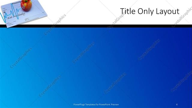 Title Only presentation slide layout