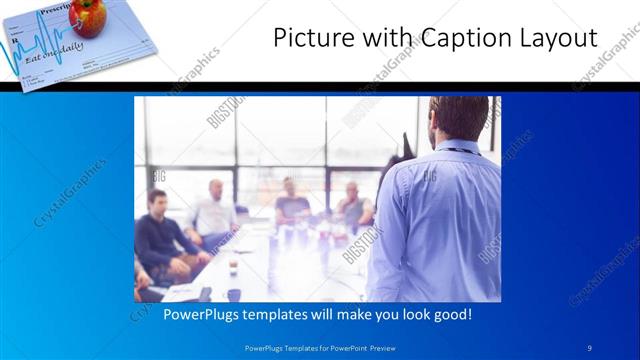 Picture with Caption presentation slide layout