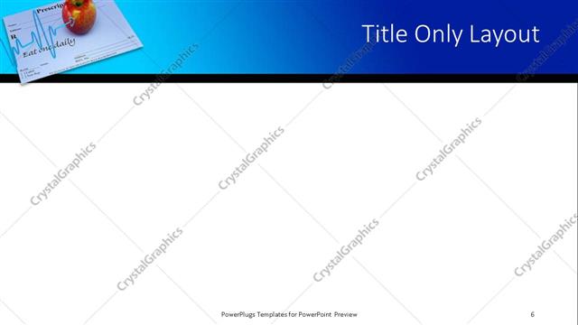 Title Only presentation slide layout