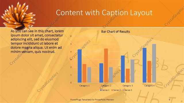 Content with Caption presentation slide layout